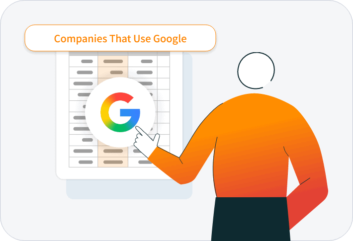 Definition of list of Companies That Use Google